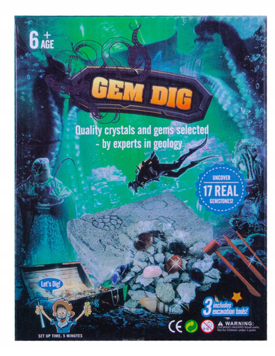 Kopalnia Kryształów Diamentów Wykopaliska Archeolog 17 Kamieni