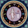 Diamentowa Mozaika Haft 7D Haft Panna Znak Zodiak Mandala