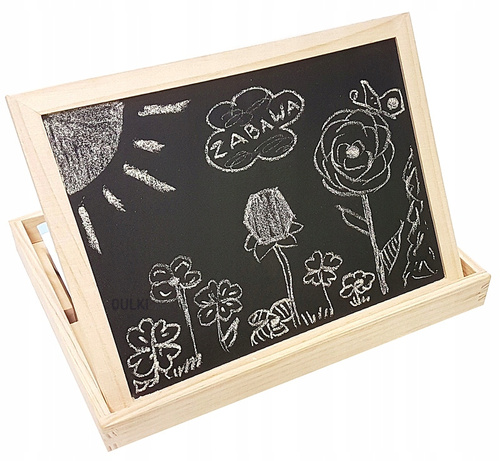 Drewniana Zabawka Z Tablicą Magnetyczną Z Magnesami W Kształcie Zwierzątek