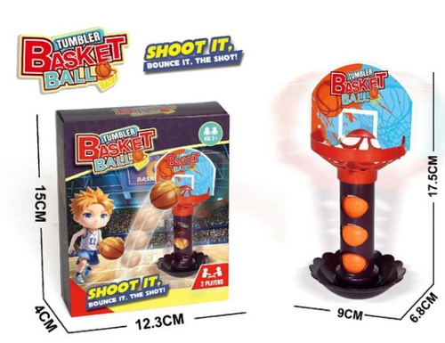 MINI KOSZYKÓWKA BUJANA + 3 PIŁECZKI, PAK 240 
gra zręcznościowa solo lub dla dwóch osób
w pudełku znajduje się składany kosz bujany i trzy piłeczki
wymiary kosza: 9 x 7 x 17,5 cm
wymiary pudełeczka: 15 x 4 x 11,5 cm