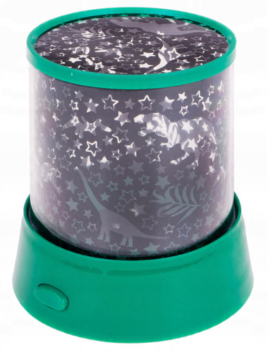 Projektor Lampka Z Motywem Dinozaura Zmienne/ Stałe Kolory Na USB Zielona