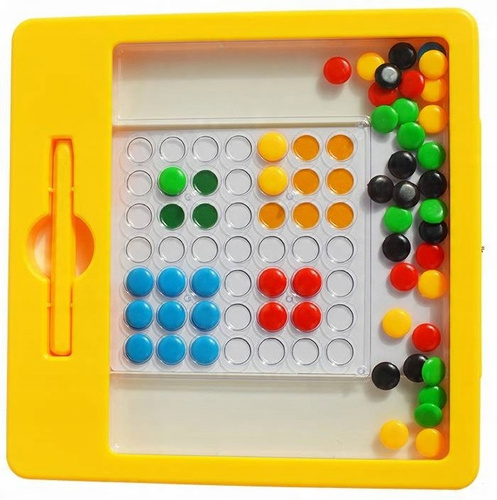 Tablica Mozaika Magnetyczna Guziczki Magpad Montessori Aż 31/31Cm