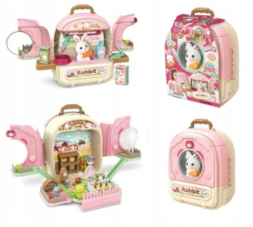 Królik Ogródek W Plecaku Opieka Nad Króliczkiem W Ogródku Plecak 3 W 1