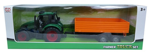 TRAKTOR FARM  Z PRZYCZEPĄ DUŻĄ KARTON PAK12/24 PLASTIK
Wymiary 42x12,5x13 cm