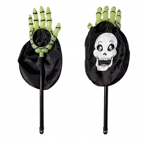 Ręka Szkielet Halloween Świecąca w Ciemności Łapka Worek na Cukierki 53 cm