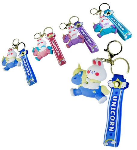 BRELOK KRÓLICZKI NA JEDNOROŻCACH  pak-600