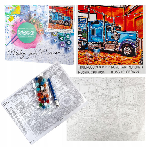 Malowanie Po Numerach Łabędzie, Trzciny 50X40 Cm Na Ramie