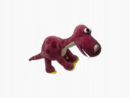 PLUSZOWA MASKOTKA DINOZAUR W KROPY 59x27x14 CM PRZYTULANKA DLA DZIECI