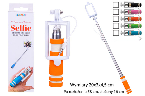 UCHWYT DO SELFIE 5 KOLORÓW MIX