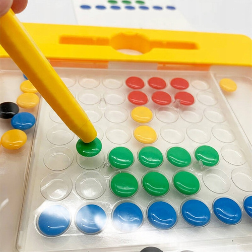 Magnetyczna Tablica Mozaika Układanka Montessori Dla Dzieci Karty