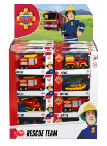 Strażak Sam MERCURY pojazd łódź autko 8 wzorów