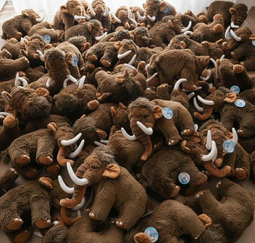 Maskotka Mamut Przytulanka Włochata Miła W Dotyku Pluszak Zoo Zabawka