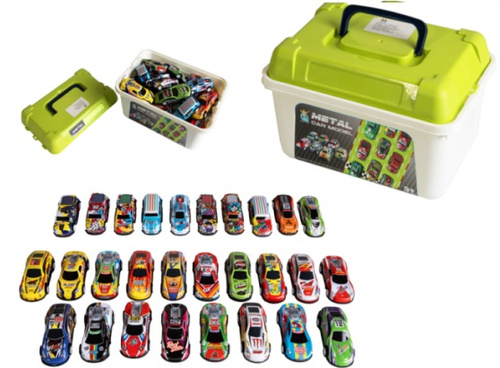 ZESTAW AUT METAL CAR 40 SZTUK W SKRZYNCE Z RĄCZKĄ pak 48-
40 metalowych samochodzików w skrzynce z naciągiem
wymiar autka: 7 x 3 x 2 cm, wymiar skrzynki: 20 x 14 x 11 cm