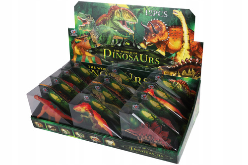Figurka Model Dinozaura W Pleksie Trójkątna Realistyczny Zabawka