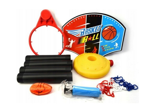 KOSZYKÓWKA NA STOJAKU BASKET BALL + PIŁKA Z POMPKĄ KARTON NIEBIESKI / 36/18
Wymiary: 39 x 6,5 x 28 cm, Waga 0,556 kg