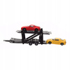 Auto Transporter Laweta Z Trzema Autami Samochodami Metalowe