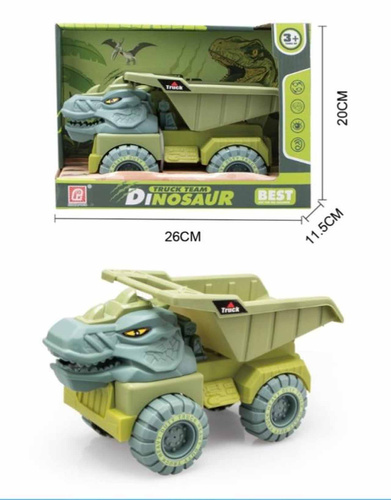 AUTO WYWROTKA ZABAWKOWA DINOZAUR PREHISTORIA SAMOCHÓD ZABAWKOWY