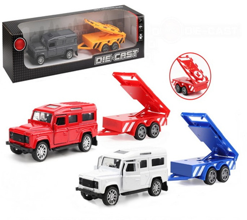 AUTO SŁUŻB DROGOWYCH, pak 108 
mix trzech kolorów aut i przyczepek, 
wymiary auta: 5 x 25,5 x 9 cm, 
wymiary opakowania: 7,5 x 35 x 10 cm