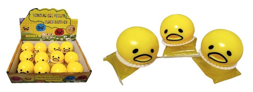 GNIOTEK ANTYSTRESOWA PIŁKA GLUT PAK 288,
różne wzory piłek. Po ściśnięciu wypada z niej żółtko