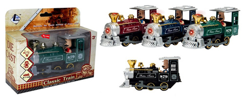 LOKOMOTYWA KLASYCZNA Z MASZYNISTĄ, pak 96/48,
czerwona lokomotywa ze złotymi elementami. W środku figurka maszynisty.
dźwięk, ruch, światło i otwierane drzwi.
zestaw zawiera 3 baterie 3 AG10
wymiary opakowania: 18,5 x 6,5 x 15 cm