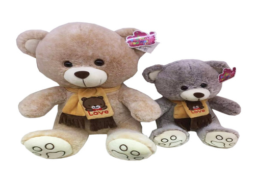 PLUSZ MIŚ Z SZALIKIEM Z HAFTEM LOVE 2 KOLORY BRĄZU 40CM/60
plusz mieniace 2 kolry brązu jasny i ciemny