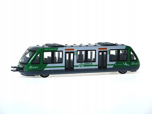 Pociąg Metalowy Arriva 17 cm z Napędem Lokomotywa Kolejka Zabawka Dzieci