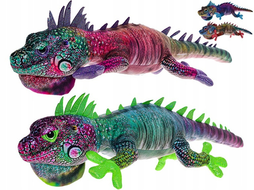 Pluszowa Iguana 42 Cm Długości Dla Dzieci Przytulanka