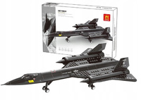 Klocki Samolot Blackbird Sr-71 Zabawka Dla Dzieci 183 Elementy