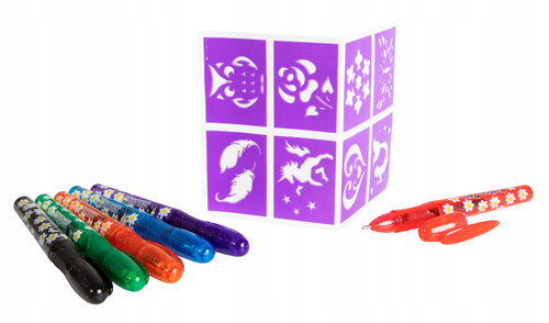 Długopisy Pisaki żelowe do tatuażu z brokatem