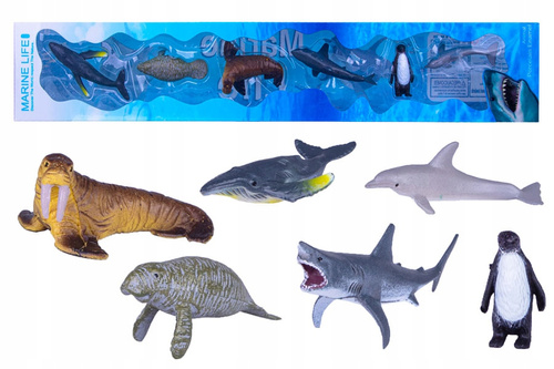 Zwierzęta Morskie Różne Figurki W Zestawie