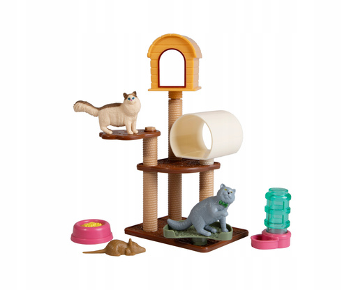 Zestaw Mystery Box Drapak Z Figurkami Kotów I Akcesoriami