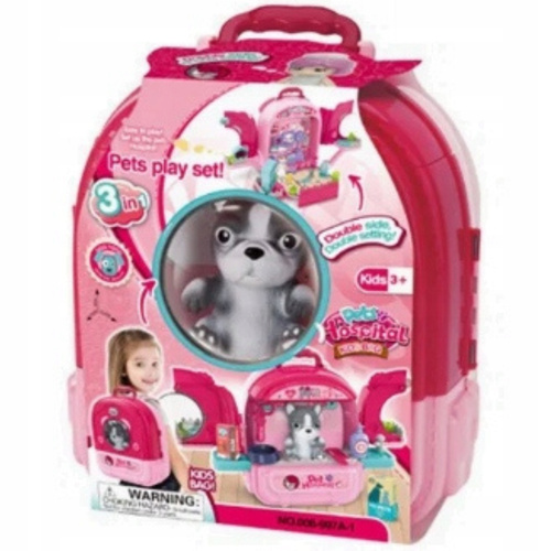 Psi Salon Piękności, Przychodnia Dla Zwierząt, Plecak 3 W 1