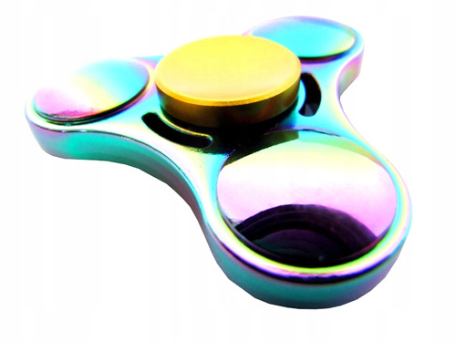 Fidget Spinner Metalowy Kolorowy Oryginalny Antystresowy