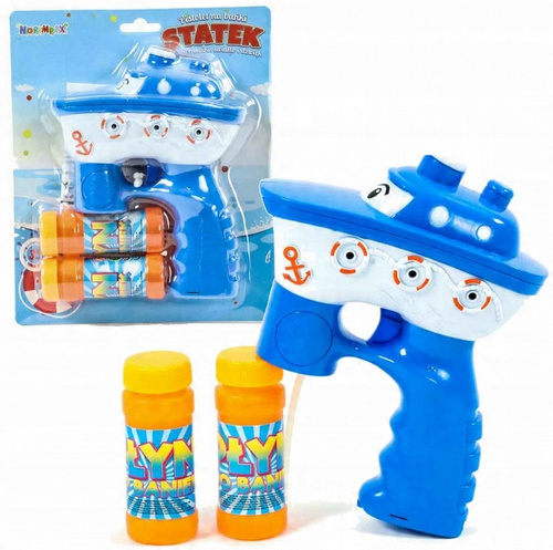 Pistolet Aparat Do Baniek Statek Wytwarzajacy Bańki Ze Światłem Dźwiękiem