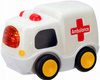 Autko Malucha Samochodzik Ambulans Karetka Radiowóz Światło Dźwięk 1 Szt