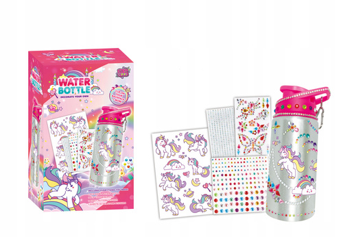 Bidon Butelka Zestaw Kreatywny Do Malowania Z Naklejkami Zdobieniami 500 Ml