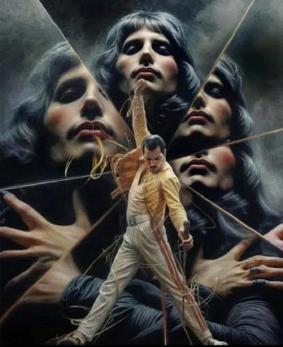 Diamentowa Mozaika Freddie Mercury Bohemian Rhapsody 30X40 Cm Kreatywne