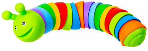 Sensoryczna Gąsienica Kolorowa Zabawka Edukacyjna Dla Dzieci