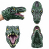 Gumowa Pacynka Dinozaur Na Rękę Pacynki Dinozaur Rękawica Raptor Zielony