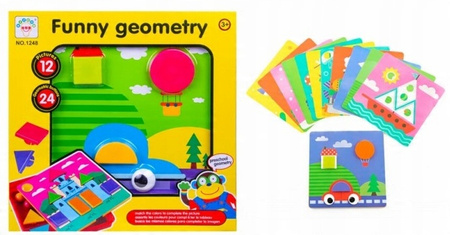 Mozaika Figury Geometryczne 12 Obrazków Norimpex