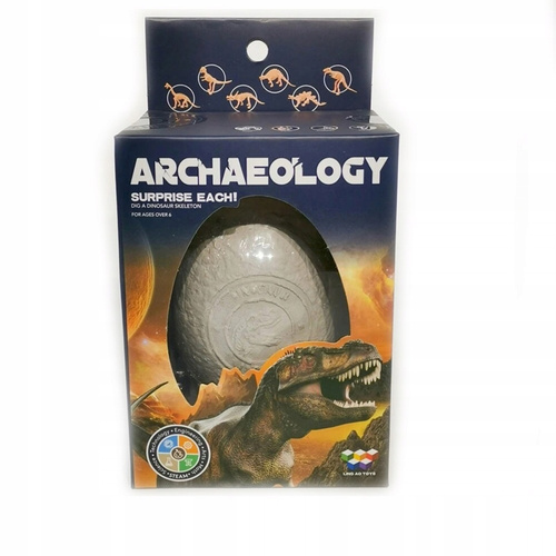 Skamielina Jajo Dinozaura Z Figurką Dinozaura W Jajku Z Zestawem Narzędzi