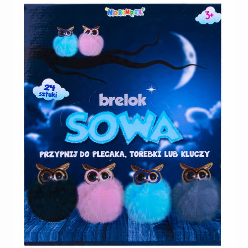 Brelok Zawieszka Do Kluczy Pompon Sowa Prezent