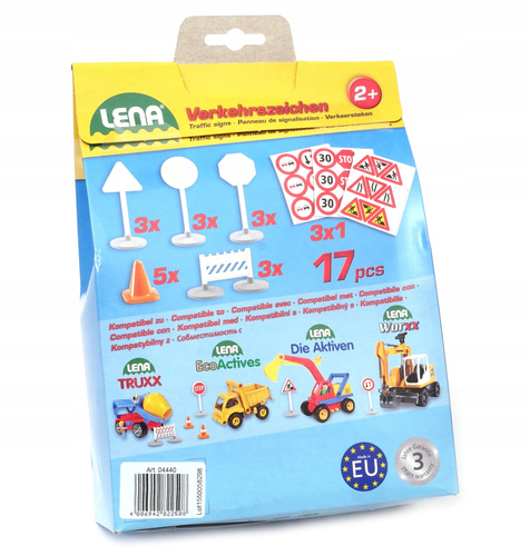 Lena Znaki Drogowe 17 Elementów Do Nauki 16 Cm