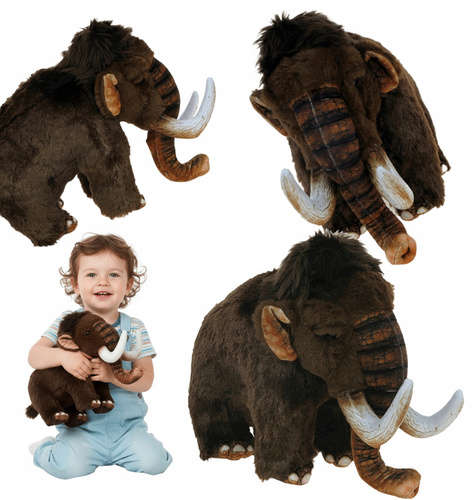Maskotka Mamut Przytulanka Włochata Miła W Dotyku Pluszak Zoo Zabawka