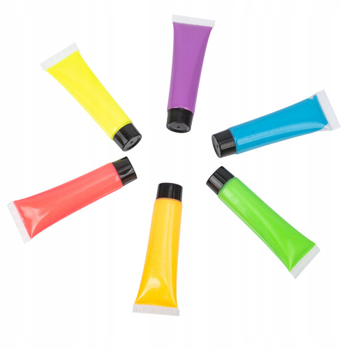 FARBKI DO CIAŁA NEONOWE UV PARTY TIME DO MALOWANIA TWARZY BUZI