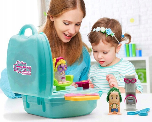 MASA PLASTYCZNA CIASTO MASA FRYZJER WALIZKA 26EL