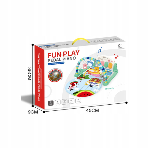 Mata Edukacyjna dla Niemowląt Lot Balonem Pianinko Światła i Melodie