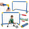 Piłka Z Bramkami Zestaw Do Gry W Ogrodzie Zabawa Sportowa Bramka 60x40x30Cm