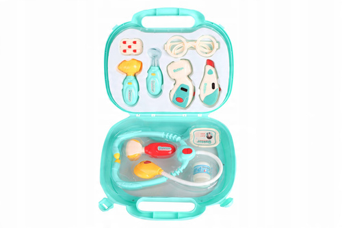Zestaw Lekarski Mały Lekarz Pielęgniarka Dla Dzieci Światło Dźwięk Walizka