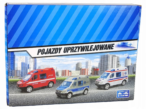 Samochód Pojazd Autko Dla Dzieci Van Policja Policyjny Karetka Straż